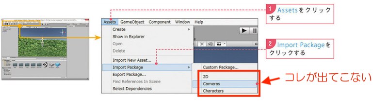 Import Packageに項目が存在しないP